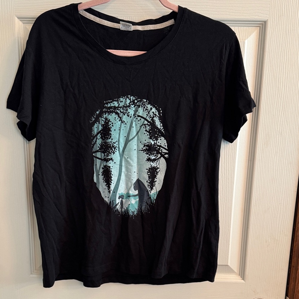 Black Tee Spirited Away Studio‎ Ghibli